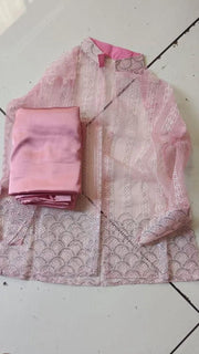 Pink Designer Soft Silk Ready to Wear Saree