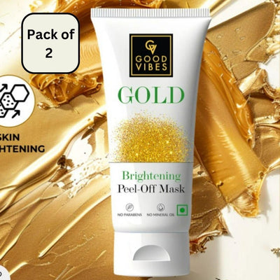 Good Vibes Gold Brightening Peel off Mask 50gram (Pack of 2)