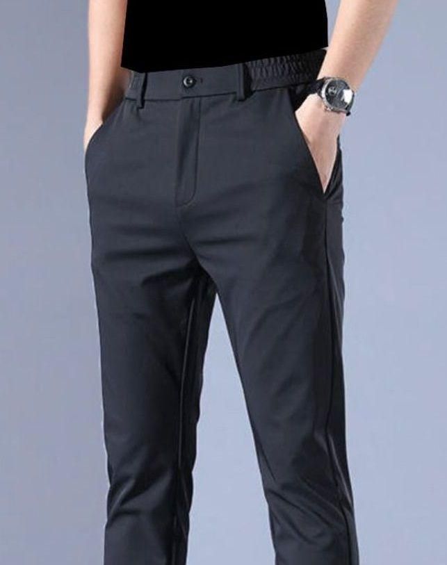 Men's Lycra Button Trackpant